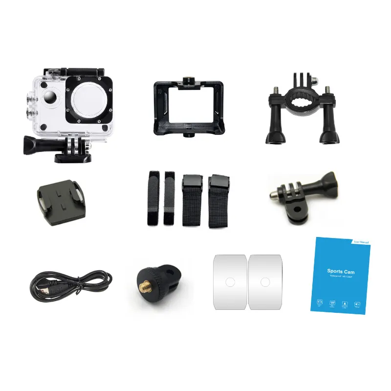 2.0 inch 1080P video recording waterproof adult action camera