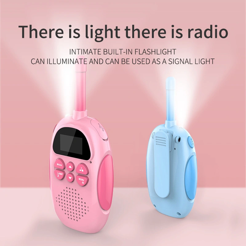 1.5 inch LED light 1000mAh 3km walkie talkie for kids