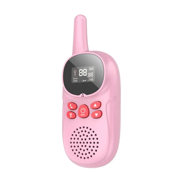 1.5 inch LED light 4*AAA dry battery 3km walkie talkie for kids