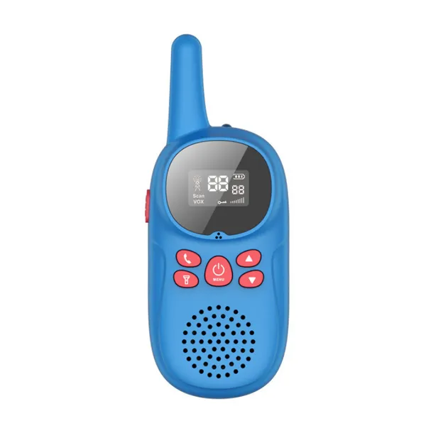 1.5 inch LED light 4*AAA dry battery 3km walkie talkie for kids