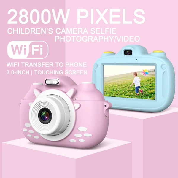 3 inch touch screen WiFi filter selfie kids camera touch screen