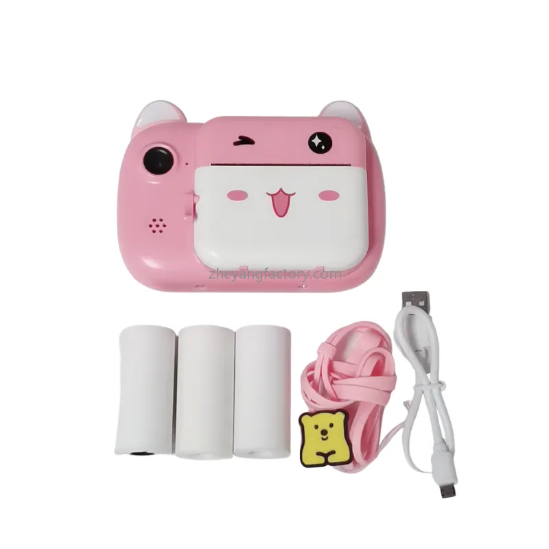 2.4 inch 24MP 1080P video recording kids instant print camera