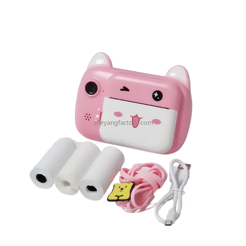 2.4 inch 24MP 1080P video recording kids instant print camera