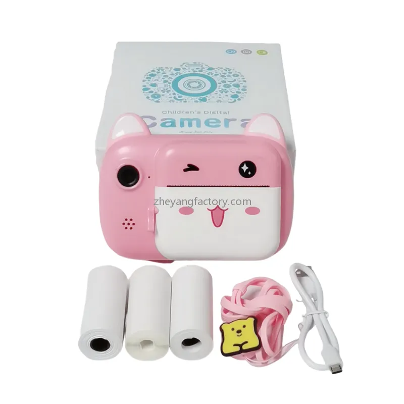 2.4 inch 24MP 1080P video recording kids instant print camera