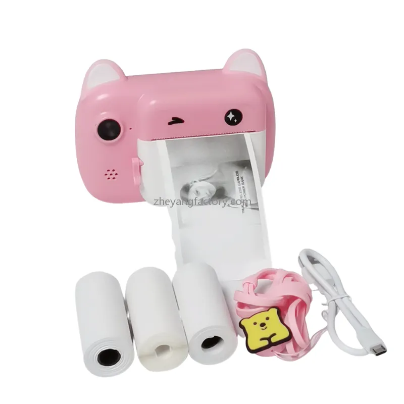 2.4 inch 24MP 1080P video recording kids instant print camera