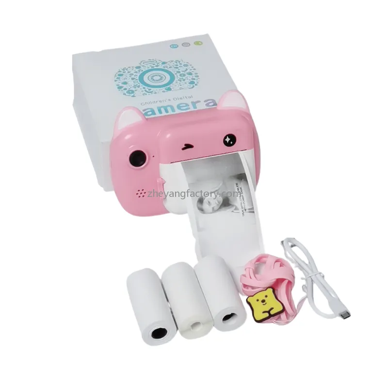 2.4 inch 24MP 1080P video recording kids instant print camera
