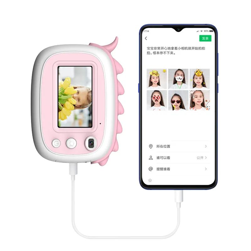 3.0 inch touch screen 28MP 1080P video kids instant print camera