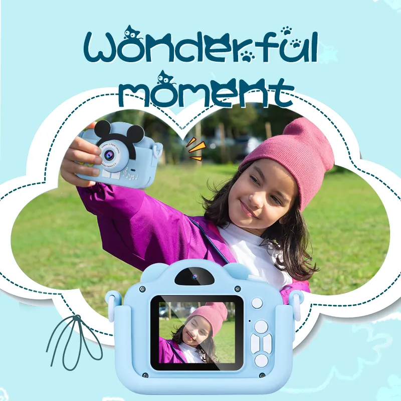 2.0 inch HD 1080P 720P 400mAh 20MP selfie kids digital camera