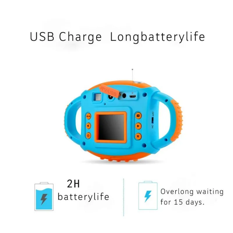 2.0 inch HD 1080P 400mAh 5MP selfie kids digital camera