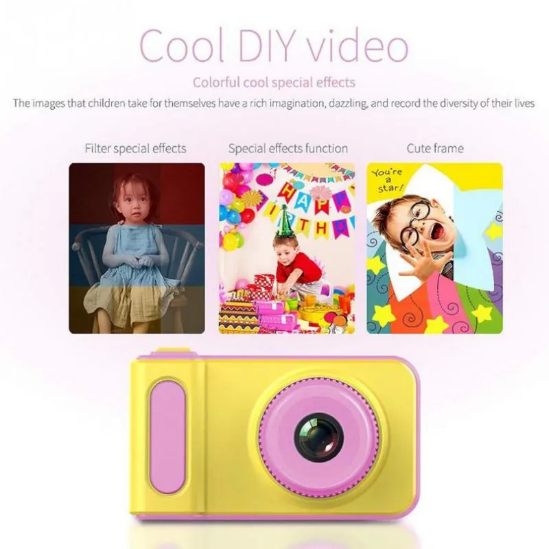 2.0 inch HD 1080P 400mAh 15MP selfie kids digital camera