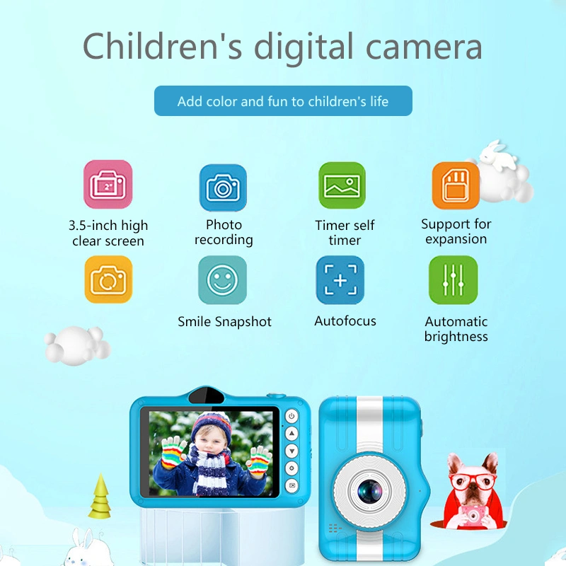 3.5.0 inch HD 1080P 400mAh 20MP selfie kids digital camera