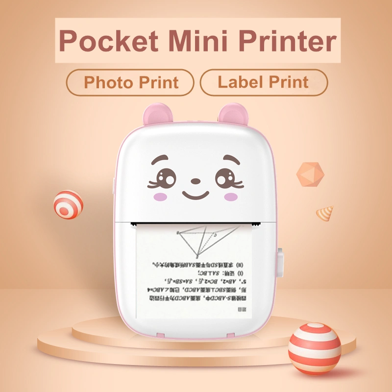 200dpi inkless bluetooth mini printer portable mini thermal printer
