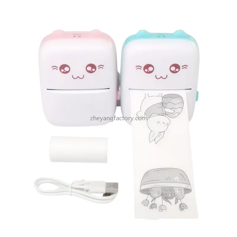 200dpi inkless bluetooth mini printer portable mini thermal printer