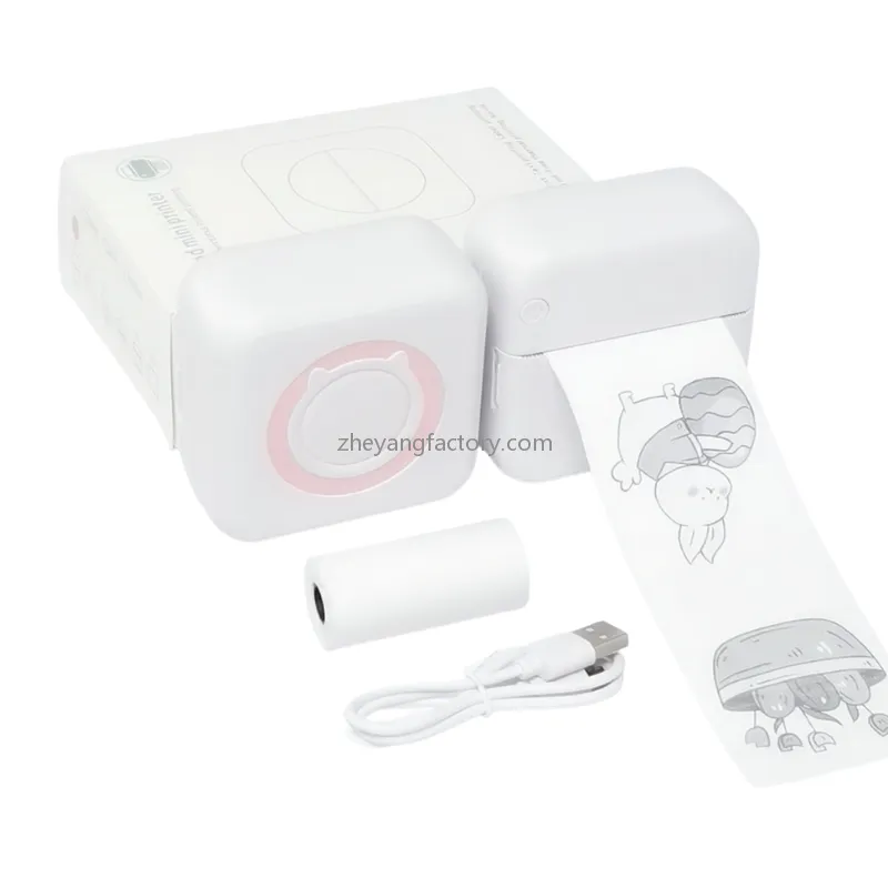 200dpi inkless bluetooth mini printer portable mini thermal printer