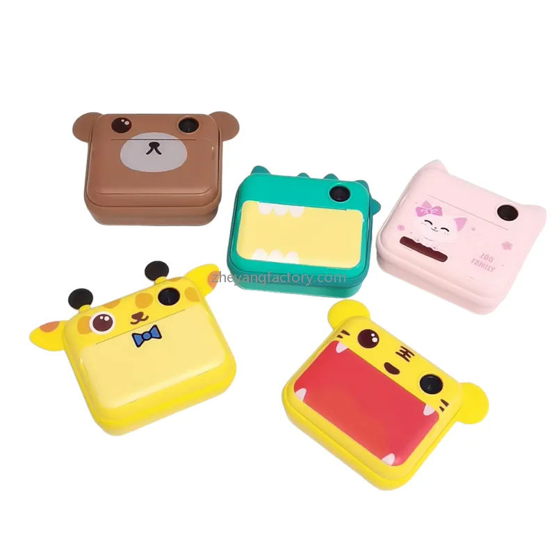 2.4 inch 1080P WiFi bear selfie video kids instant print camera