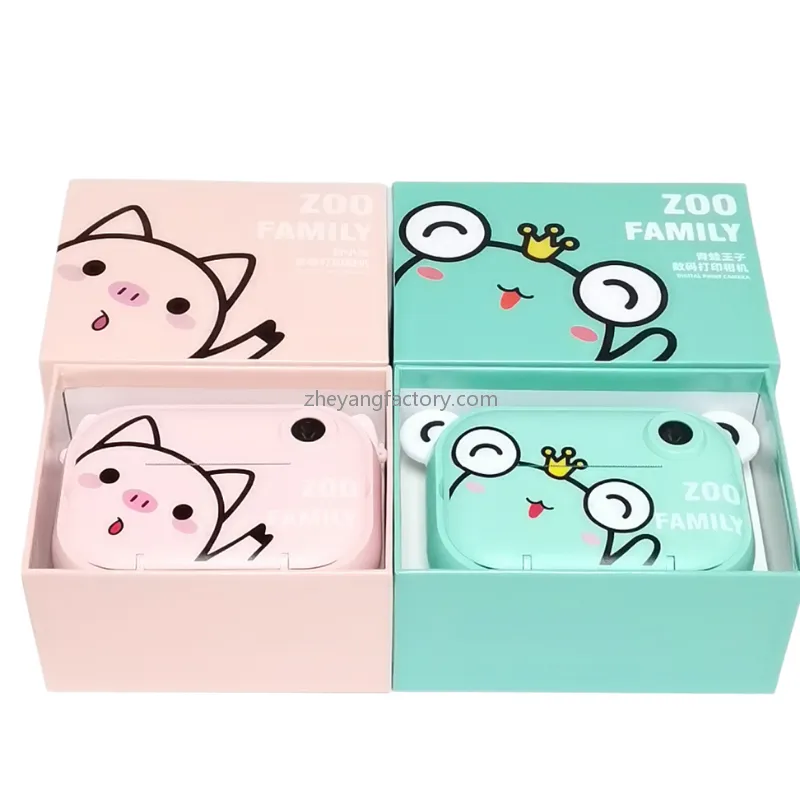 2.4 inch 1080P WiFi frog selfie video kids instant print camera