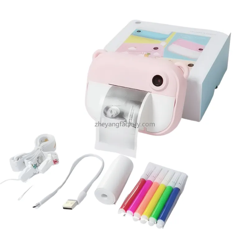 2.4 inch 1080P WiFi unicorn selfie video kids instant print camera