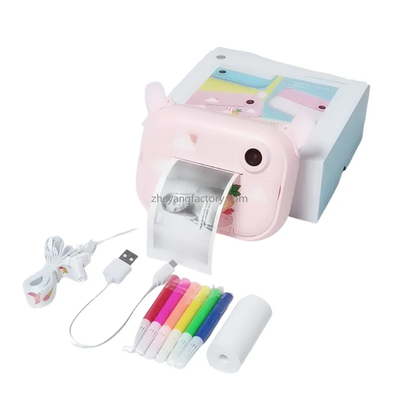 2.4 inch 1080P WiFi unicorn selfie video kids instant print camera