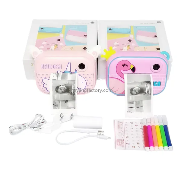 2.4 inch 1080P WiFi unicorn selfie video kids instant print camera