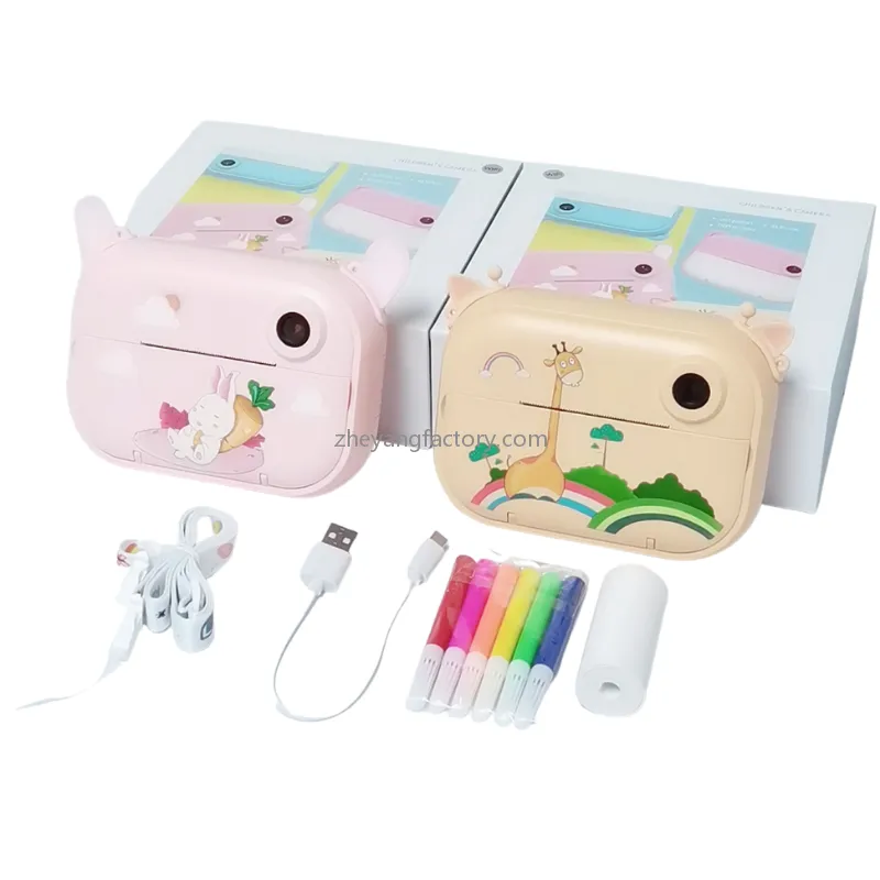 2.4 inch 1080P WiFi unicorn selfie video kids instant print camera