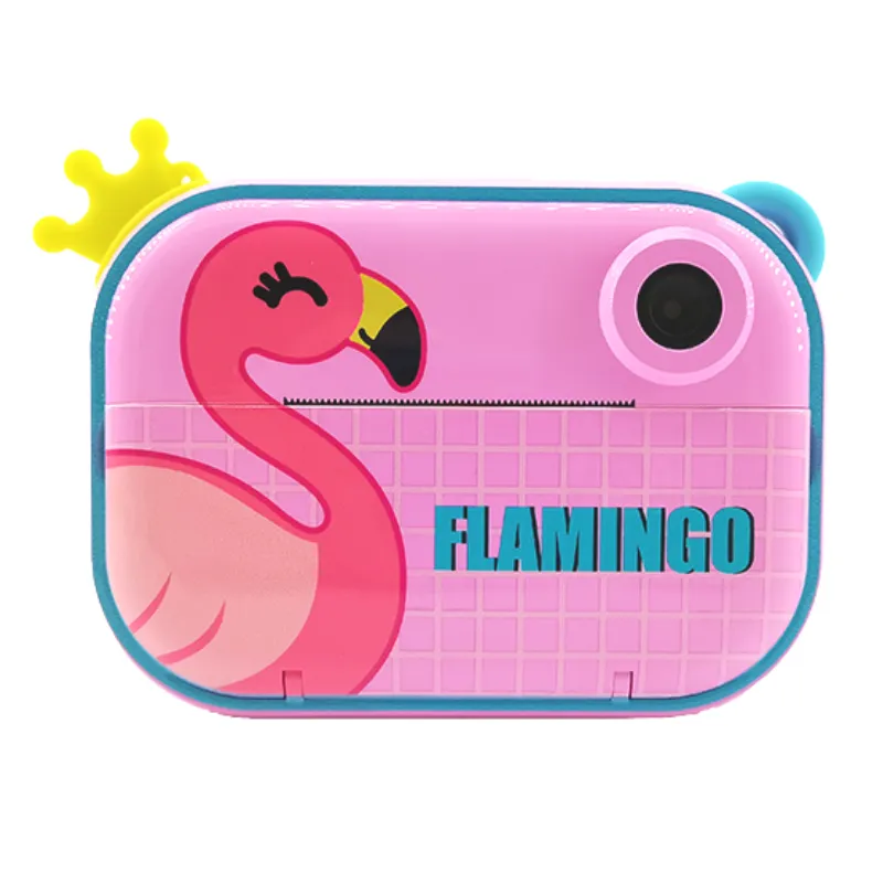 2.4 inch 1080P WiFi flamingo selfie video kids instant print camera