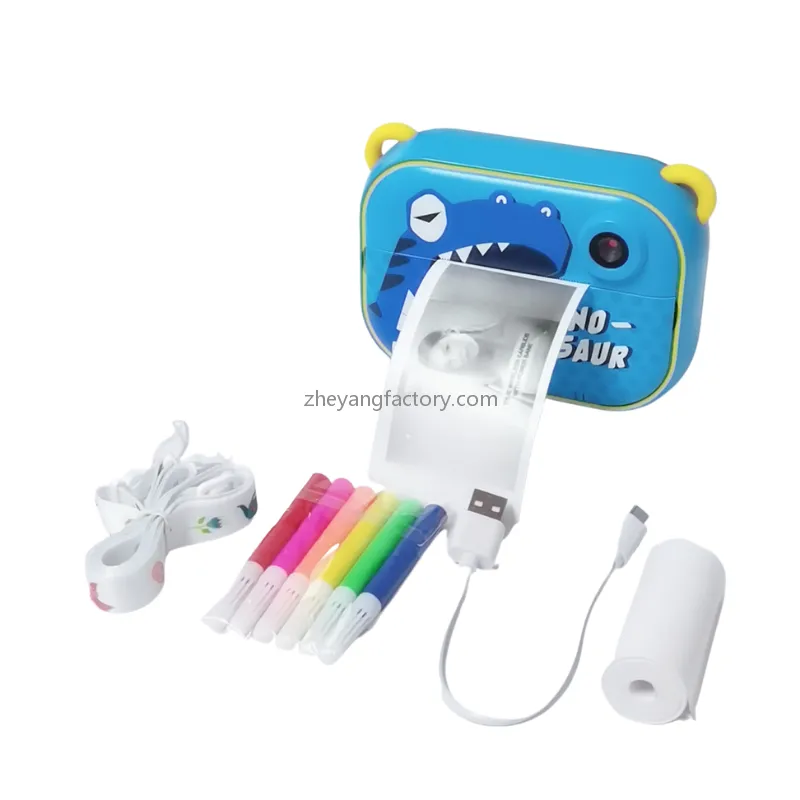 2.4 inch 1080P WiFi flamingo selfie video kids instant print camera