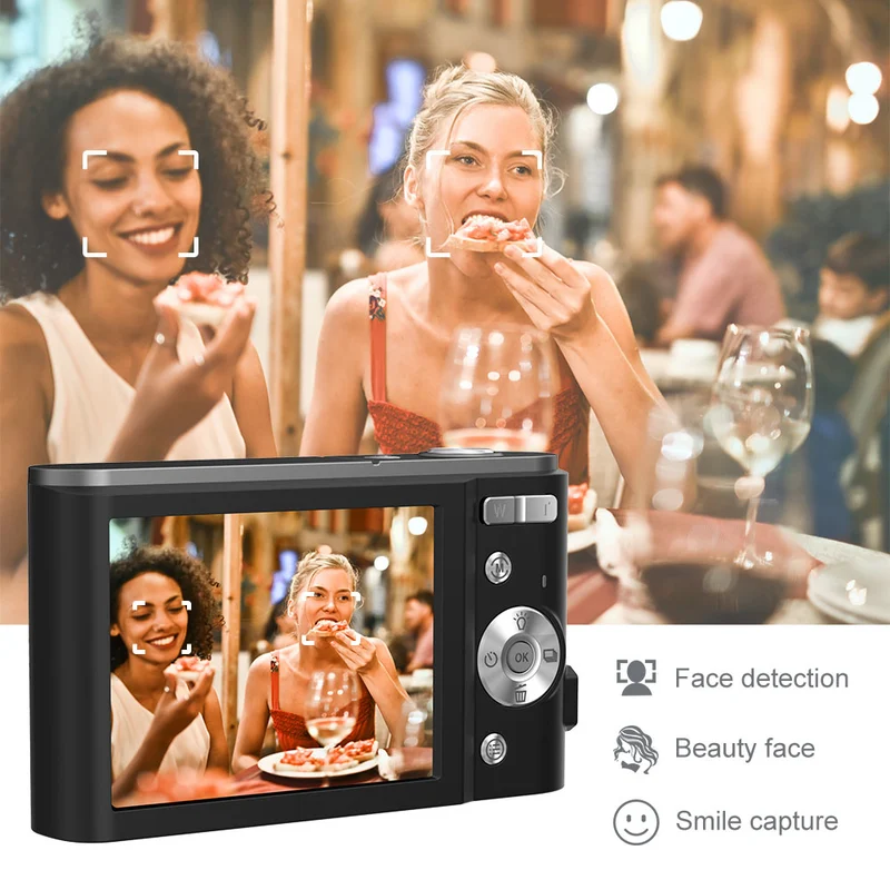 2.88 inch HD 4K 700mAh 44MP children student compact digital camera