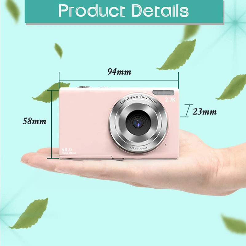 2.88 inch HD 4K 700mAh 48MP children student compact digital camera