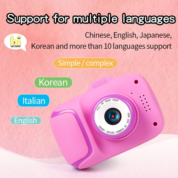 2.0 inch HD 720P 400mAh 20MP single lens kids digital camera