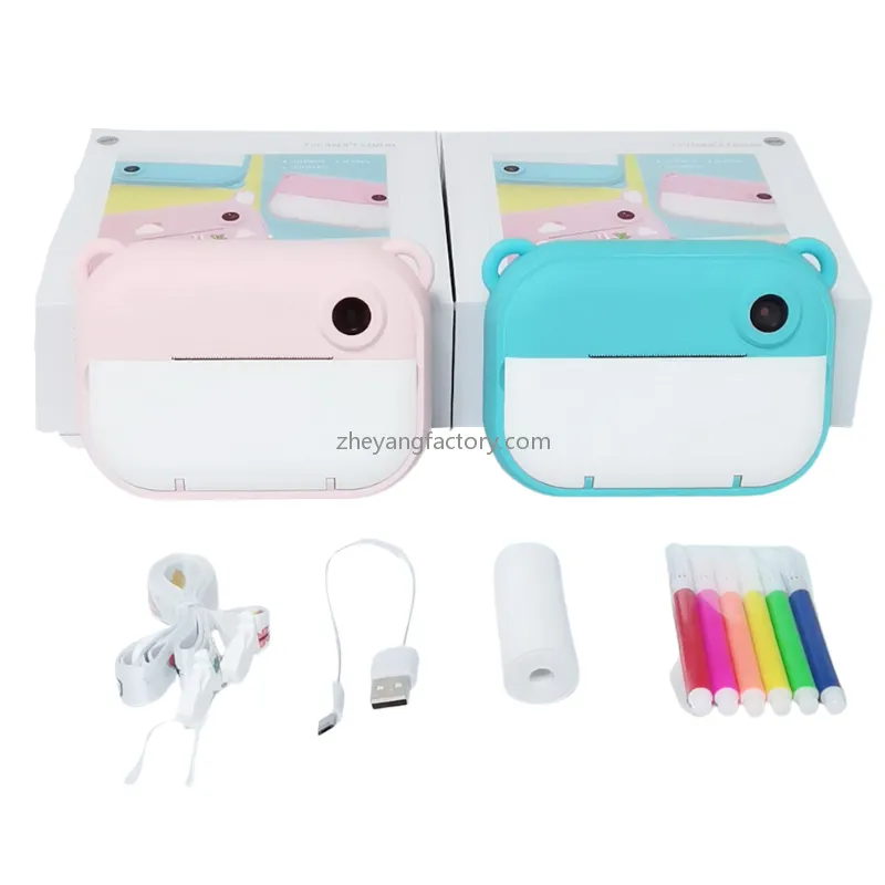 2.4 inch 1080P WiFi giraffe selfie video kids instant print camera