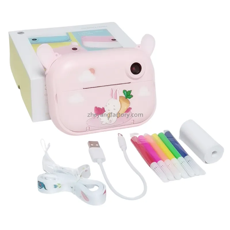 2.4 inch 1080P WiFi giraffe selfie video kids instant print camera