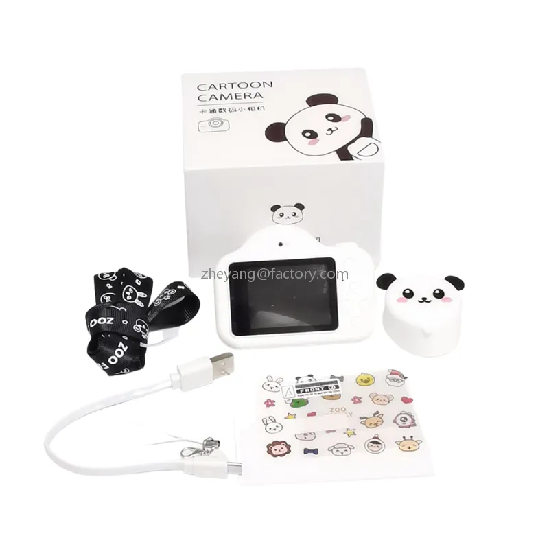 2.0 inch HD 1080P 600mAh 12MP panda selfie kids digital camera