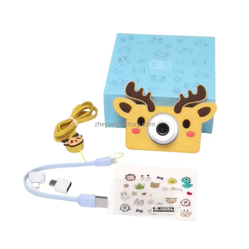 750mAh filter 24MP face priority selfie rabbit kids camera digital