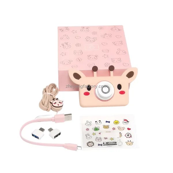 750mAh filter 24MP face priority selfie rabbit kids camera digital