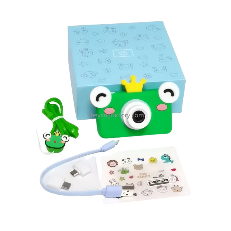 750mAh filter 24MP face priority selfie frog prince kids camera