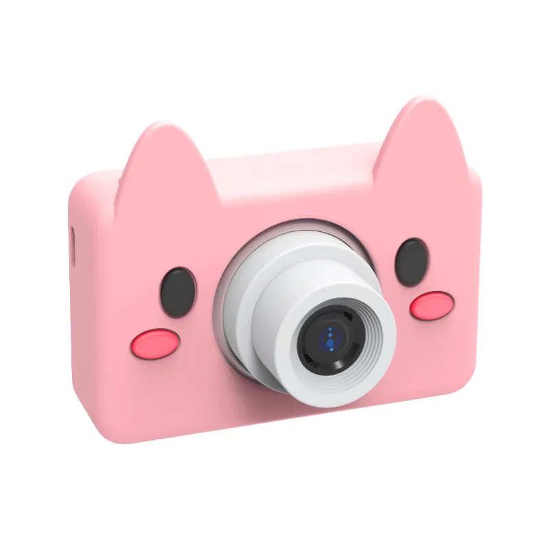 750mAh filter 24MP face priority selfie pink gig camera for kids