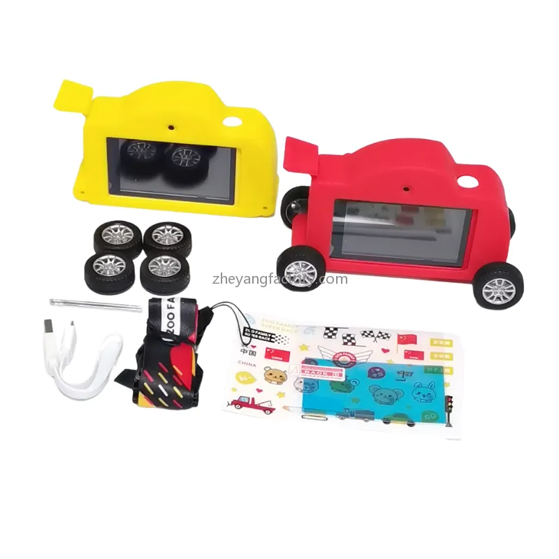 3 inch touch race car WiFi filter selfie kids camera touch screen