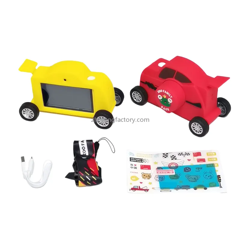 3 inch touch race car WiFi filter selfie kids camera touch screen