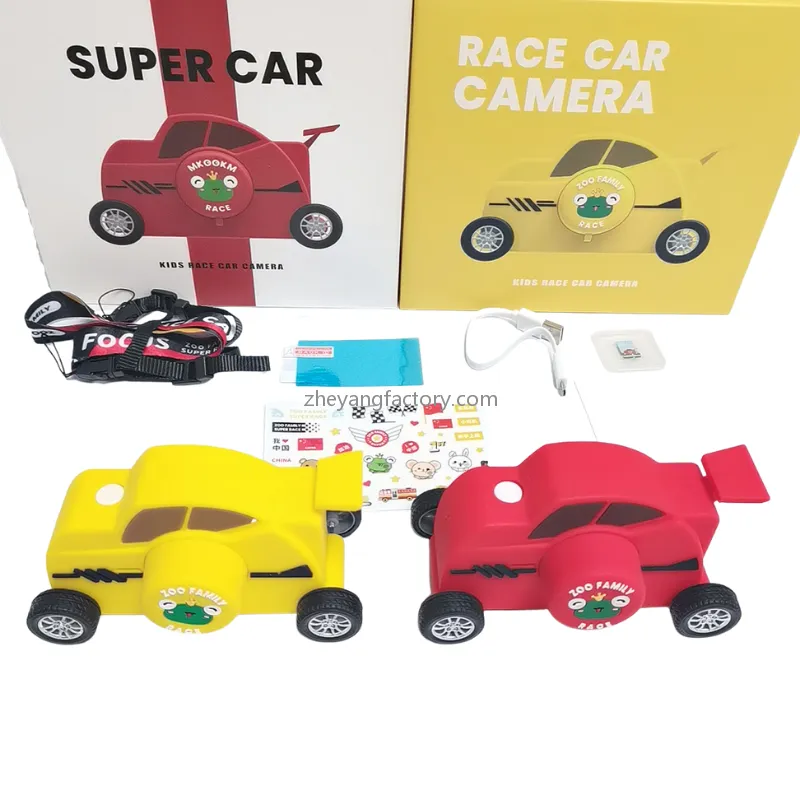 3 inch touch race car WiFi filter selfie kids camera touch screen