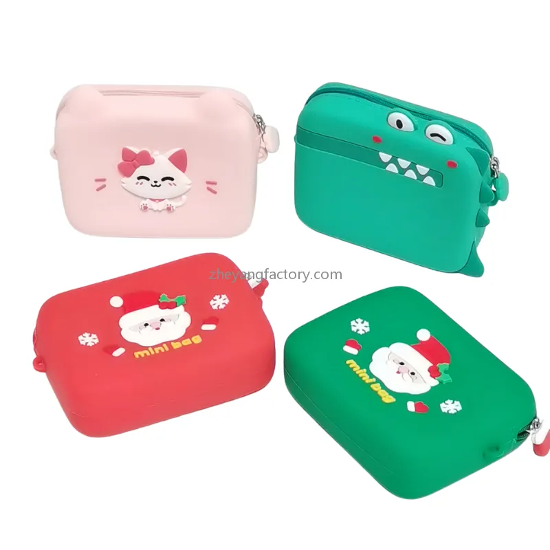 Green waterproof dustproof silicone dinosaur kids camera bag