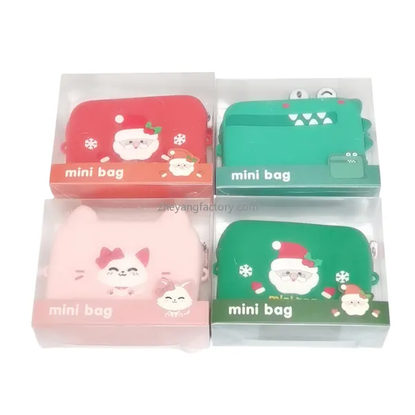 Red waterproof dustproof silicone Christmas kids camera bag