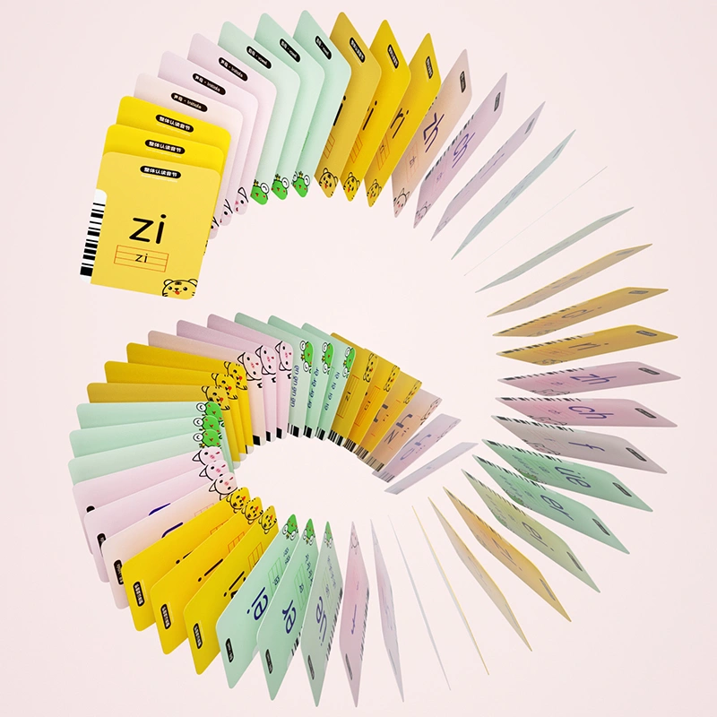 194 pcs bilingual educational flash cards cognitive cards