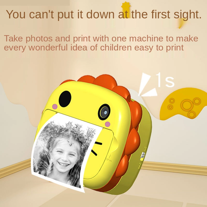 2.4 inch 4K 1080P WiFi lion video kids instant print camera