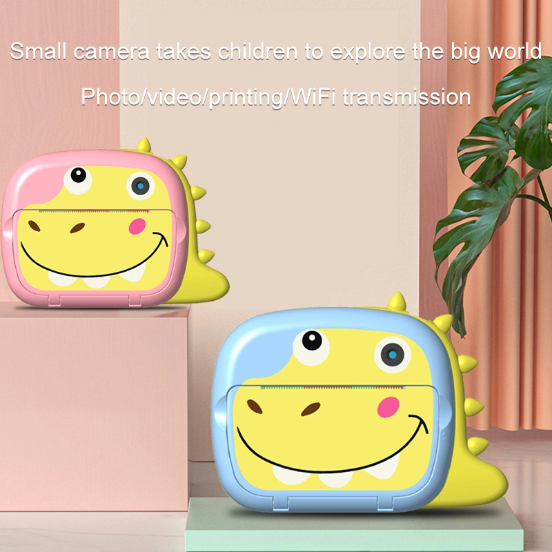 2.4 inch 4K 1080P WiFi dinosaur video kids instant print camera