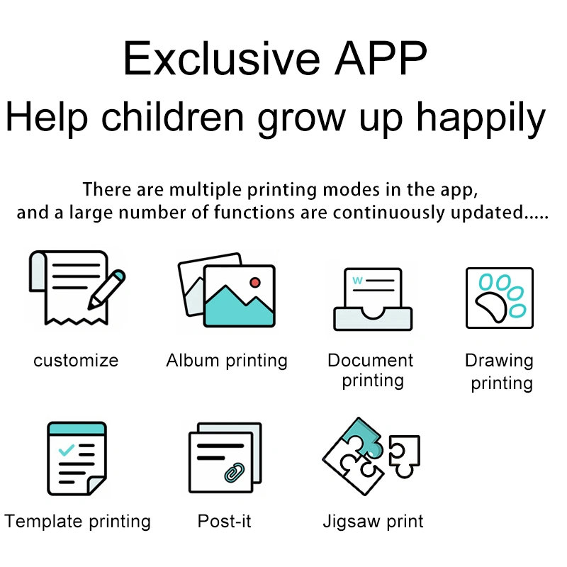 2.4 inch 4K 1080P WiFi dinosaur video kids instant print camera