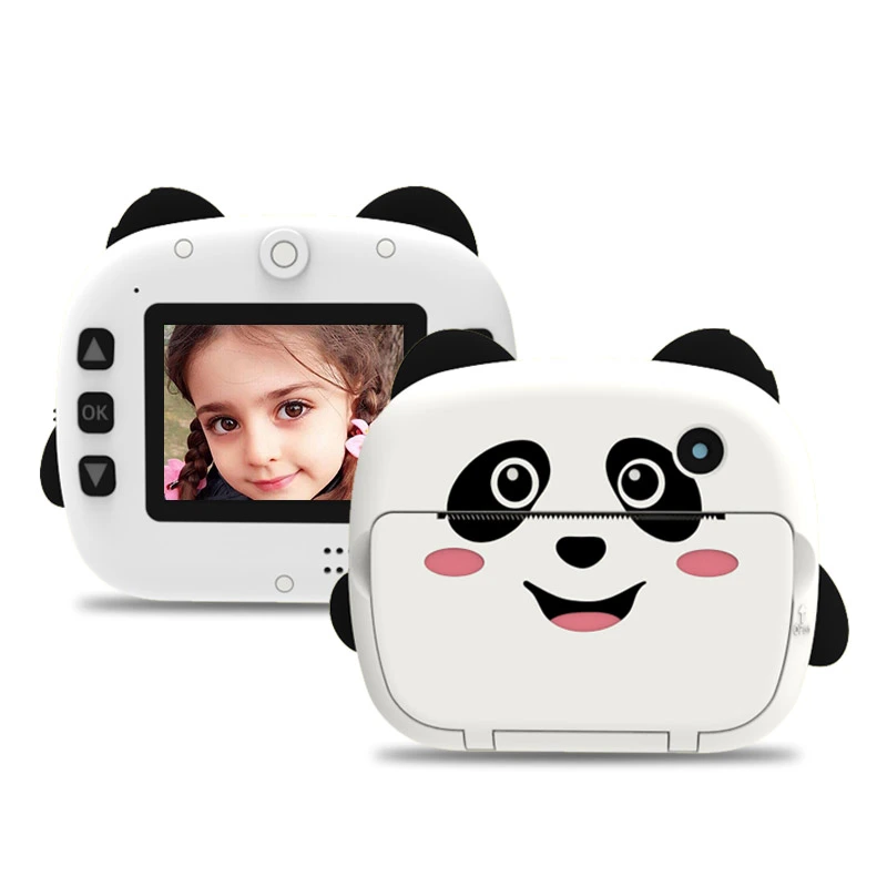 2.4 inch 4K 1080P WiFi panda video kids instant print camera