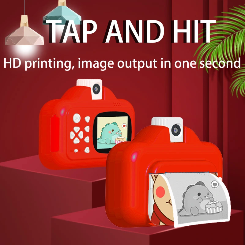2.4 inch 4K 1080P WiFi 1200mAh video kids instant print camera