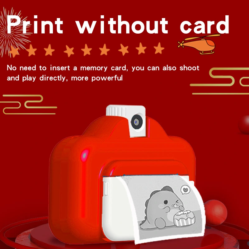 2.4 inch 4K 1080P WiFi 1200mAh video kids instant print camera