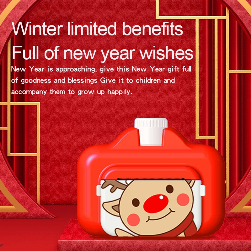 2.4 inch 4K 1080P WiFi 1200mAh video kids instant print camera