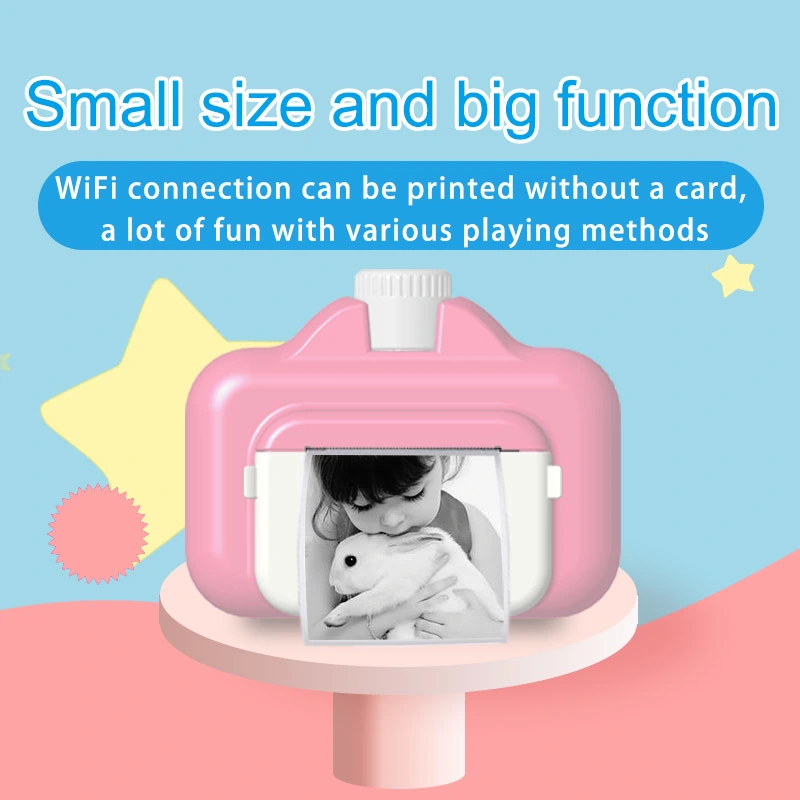 2.4 inch 4K 1080P WiFi 1200mAh video kids instant print camera